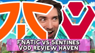 FNATIC vs SENTINELS  VCT analyst does VoD review analysis  HAVEN  VCT Lock In Brasil [upl. by Hpesoj]