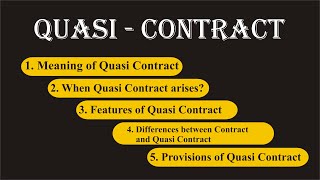 Quasi Contract  Indian Contract Act 1872  Law Guru [upl. by Eurd307]