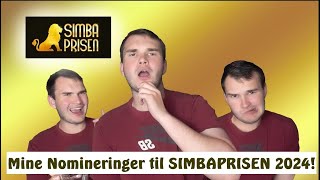 Mine Nomineringer Til SIMBAPRISEN 2024 GRAZY VALG [upl. by Mihar474]