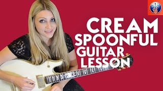 Cream Spoonful Guitar Lesson  Cream Blues Lick Lesson [upl. by Web149]