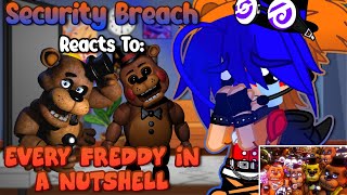 Security Breach Reacts To “Every Freddy In A Nutshell”  FNAF  Gacha [upl. by Aihsot809]