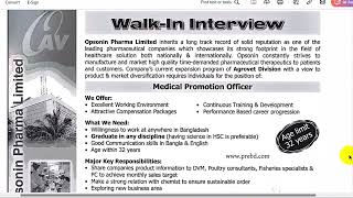 Opsonin Pharma job circular [upl. by Torre]