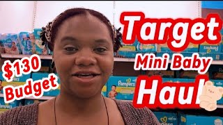 LETS GO SHOPPING  TARGET 🛒🛍  MINI BABY HAUL🧸  130 BUDGET 💳 [upl. by Stephie]