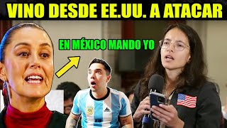 CLAUDIA PONE EN SU LUGAR A GRINGA QUE VINO A SU MAÑANERA A QUERER MANDAR [upl. by Anifad]