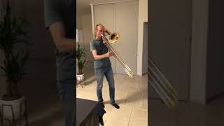 subcontrabass trombone first day [upl. by Nylzor]