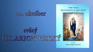 21 október svätý HILARION VEĽKÝ [upl. by Eladroc]