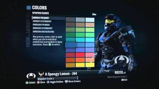 Halo Reach  How to make Carter Noble 1 In The Armory [upl. by Ahsienel]