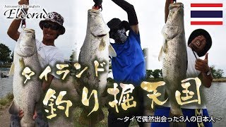 釣り掘天国タイで偶然出会った3人の日本人が大物バラマンディ釣り掘で遊んだら楽しすぎた [upl. by Strade]