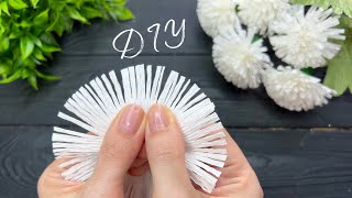 How to Make Easy and Simple Crepe Paper Flowers Decoration Idea [upl. by Lirrehs]