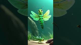 Secrets of the Dragonfly Life Cycle Revealed viral animation [upl. by Ydissak]