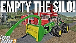 BEST WAY TO EMPTY A SILAGE BUNKER  Farming Simulator 19 [upl. by Sigfried721]