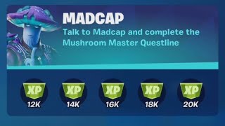 Madcap Complete Questline Guide  Mushroom Master  Chapter 2 Season 8 Week 1 Fortnite Battle Royale [upl. by Turner]