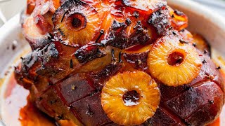 Pineapple Brown Sugar Glazed Holiday Ham [upl. by Khalin]