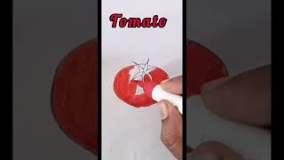 Vegetables easy drawing vegetables easydrawing shortvideo [upl. by Ecile]