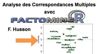 Analyse des correspondances multiples ACM ou AFCM FactoMineR [upl. by Noby]