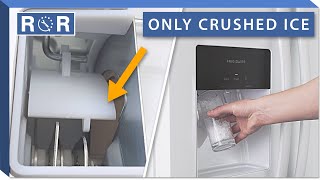 Only Crushed Ice is Dispensing Refrigerator Troubleshooting  Repair amp Replace [upl. by Shapiro]