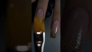 Gel with glitter application nailart skincare love [upl. by Ajed989]