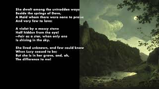 William Wordsworth She dwelt among the untrodden ways [upl. by Sibley]