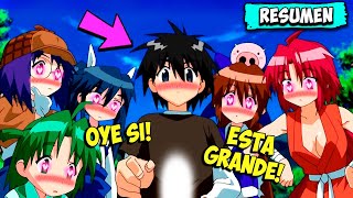 🔶EL PROTA VIRGO que fue ABANDONADO en una ISLA de CHICAS RIKOLINAS 🥰 NAGASARETE  ANIME RESUMEN [upl. by Llerahs]