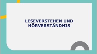 Leseverstehen l Goethe B2 LESEN I Prüfungsvorbereitung [upl. by Eseela294]