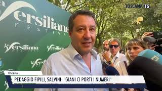 20240809 TOSCANA  PEDAGGIO FIPILI SALVINI GIANI CI PORTI I NUMERI [upl. by Besse388]