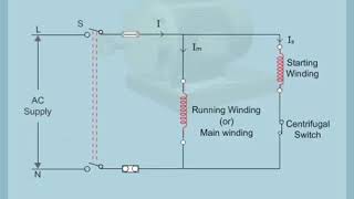 starting of split phase induction motor [upl. by Nara623]