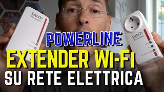 EXTENDER WiFi TRAMITE RETE ELETTRICA recensione AVM FRITZPowerline 1260E [upl. by Phina424]