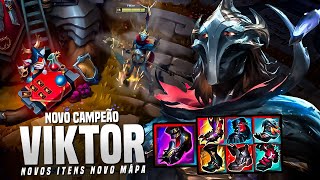 JOGUEI NO NOVO MAPA DO LOL E COM O NOVO VIKTOR DA ULT GIGANTE [upl. by Ari]