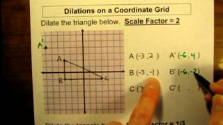 Coordinate Rules for Dilations on a GraphMOV [upl. by Spiros]