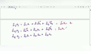 Lecture 8  Tensors Identity matrix multiplied by a vector Indicial Notation [upl. by Arraik]