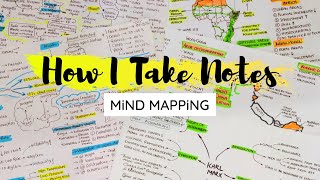 How I take Notes ☆ Mind Mapping Method ☆ How to Make Mind Map  Note Making [upl. by Oeflein12]