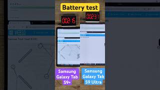 Samsung Galaxy Tab S9 vs Ultra Battery comparison [upl. by Ciredec64]