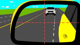 How to Use Side MirrorsDriving Behind a Truckdrivingschool [upl. by Leoine]