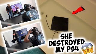 ANGRY EXGIRLFRIEND BREAKS MY PS4  PRANK GONE WRONG [upl. by Adnak]