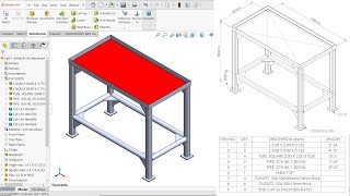 Solidworks Weldments Structural member TrimExtend End Cap amp Gusset [upl. by Melanie]