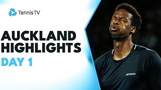 Monfils Begins Season vs Marozsan Eubanks amp Wolf Feature  Auckland 2024 Day 1 Highlights [upl. by Hew53]