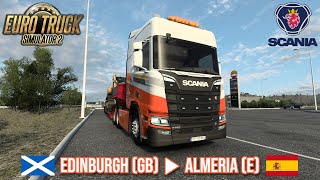 Euro Truck Simulator 2  Edinburgh GB ▶ Almeria E [upl. by Ayihsa]