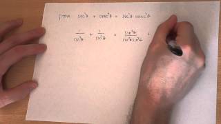 Trigonometry  proving trig identities [upl. by Lucille]