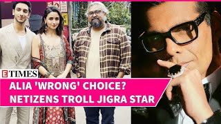 Alia Bhatt Brutally Trolled For Bad Acting In Jigra Clip Amid Nepotism Controversy  WATCH [upl. by Eppillihp]