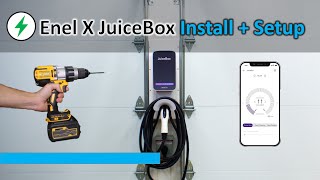 Enel X JuiceBox Level 2 EV Charger Installation and Mobile App Setup [upl. by Slaohcin254]