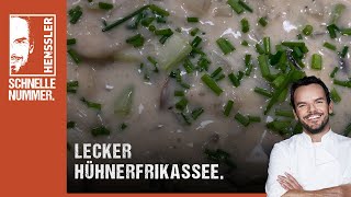 Schnelles Hühnerfrikassee Rezept von Steffen Henssler [upl. by Bentlee]