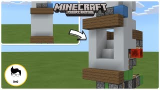 Minecraft PE TINY HIDDEN STAIRCASEWALL PEXboxWindows10Switch [upl. by Sal]