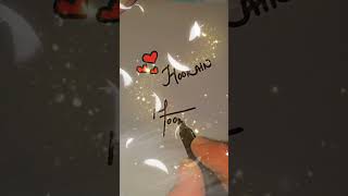 Hoorain♥️ name easy signshortsfeed explore viral foryou [upl. by Johanan762]