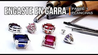 ENGASTE EN GARRAS PARA JOYAS parte 1  claw setting jewelry part 1 [upl. by Hara]