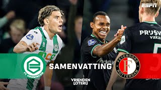 BIZARRE SLOTFASE IN GRONINGEN NA PRACHTIGE TREFFER 💫  Samenvatting FC Groningen  Feyenoord [upl. by Leslee]