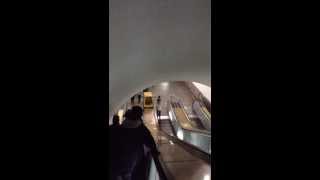 Pyongyang Metro station escalator [upl. by Irihs189]