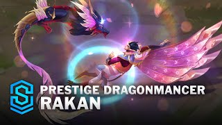 Prestige Dragonmancer Rakan Skin Spotlight  PreRelease  PBE Preview  League of Legends [upl. by Esdnil569]