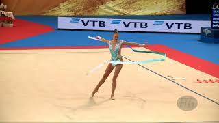 SOLDATOVA Aleksandra RUS  2018 Rhythmic Worlds Sofia BUL  Qualifications Ribbon [upl. by Jervis713]