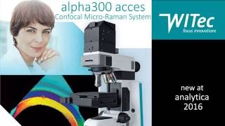 alpha300 access microRaman A new point of entry to WITec technology [upl. by Eikkin695]