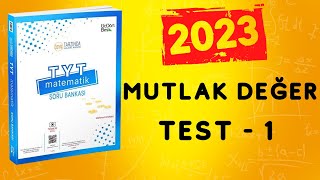 2023  345 TYT MATEMATİK SORU BANKASI ÇÖZÜMLERİ  MUTLAK DEĞER TEST 1 [upl. by Yebba]